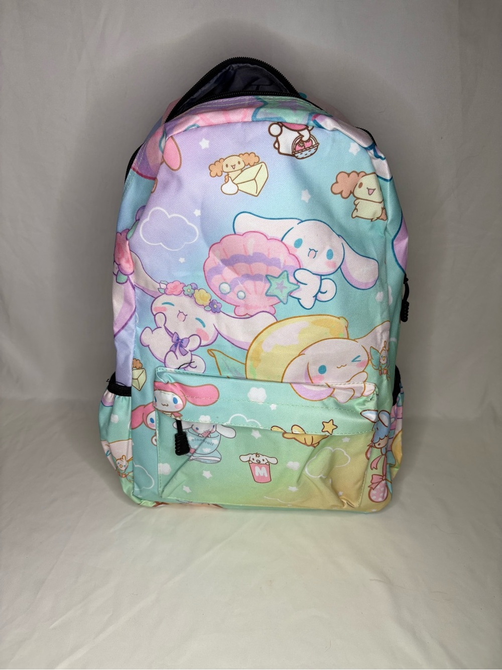 Kids Pastel Cinnamoroll Character Backpack Rainbow Sanrio